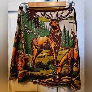 Free People Nature Scene A-Line Skirt